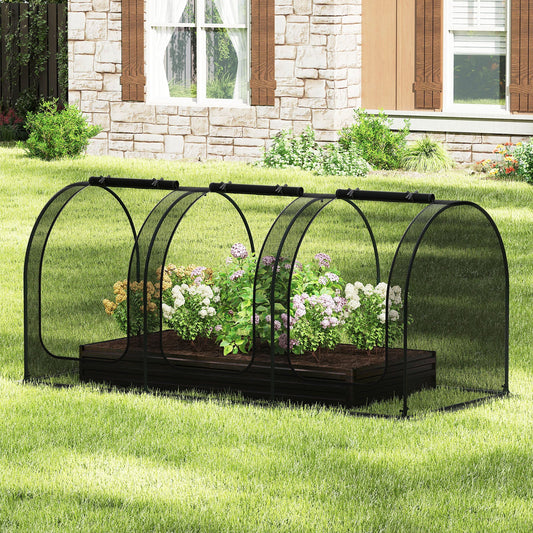 Large Portable Plant Protection Tent with Roll-up Zippered Doors-Size 1