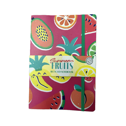 Summer Fruits Recycled Paper Notebook