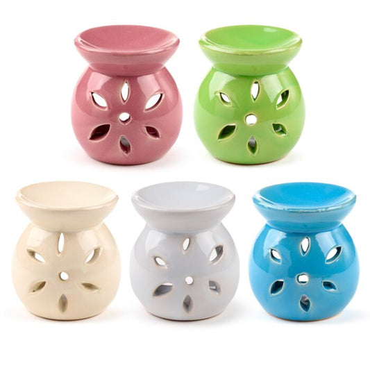 Small Ceramic Petal Cut Out Oil Burner 7.5cm