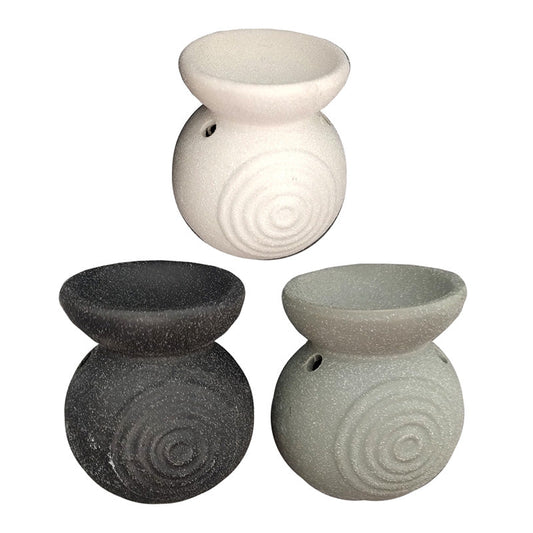 Eden Small Speckled Spiral Embossed Oil Burner