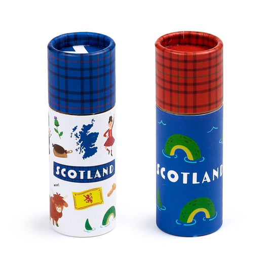 Scotland Souvenir Pencil Pot with 12 Colouring Pencils