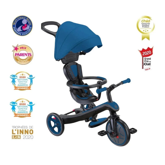 Globber 4-in-1 Explorer Trike - Royal Blue