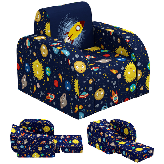 AIYAPLAY Kids Armchair, Foldable Toddler Chair for Bedroom