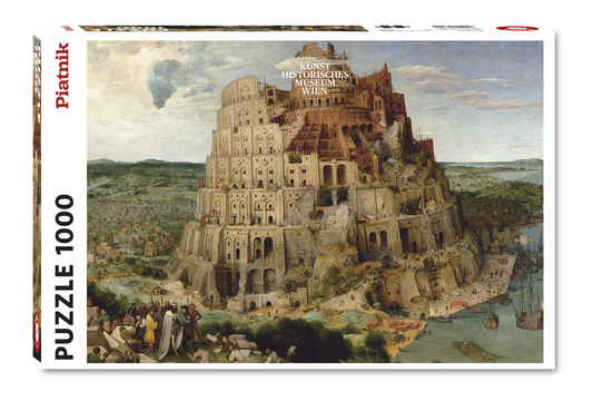 Bruegel - Tower of Babel 1000 Piece Jigsaw Puzzle