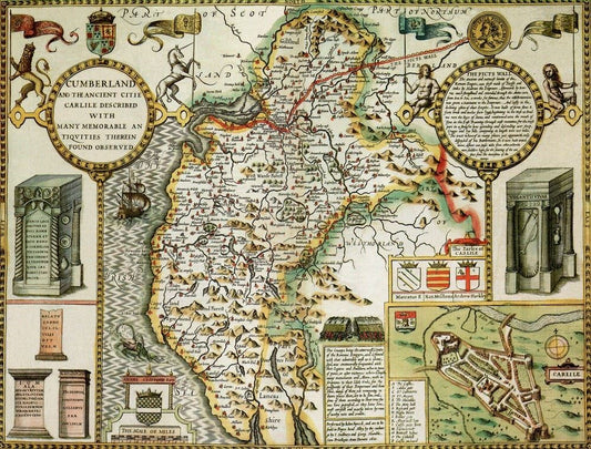 Cumberland Historical Map 1000 Piece Jigsaw Puzzle (1610)