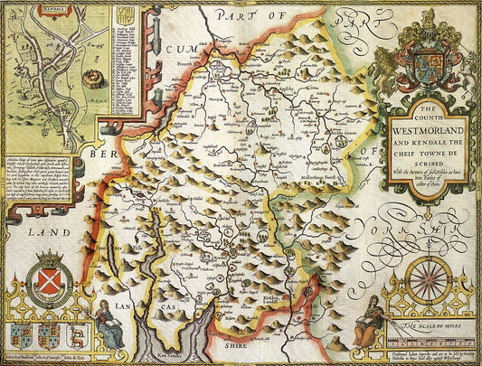 Westmoreland Historical Map 1000 Piece Jigsaw Puzzle (1610)
