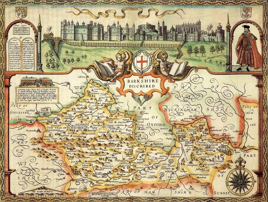 Berkshire Historical Map 1000 Piece Jigsaw Puzzle (1610)