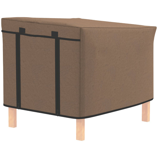 PawHut Rabbit Hutch Cover, Guinea Pig Hutch Cover for X-D2-0047, Brown