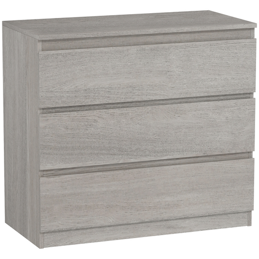 HOMCOM Chest of Drawers, 3 Drawer Storage Cabinet Unit for Bedroom