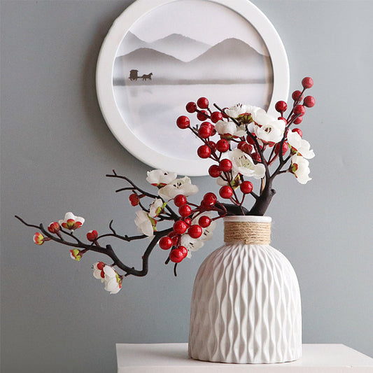 YOMDID Silk Plum Blossom Bouquet - Perfect for Home Decoration
