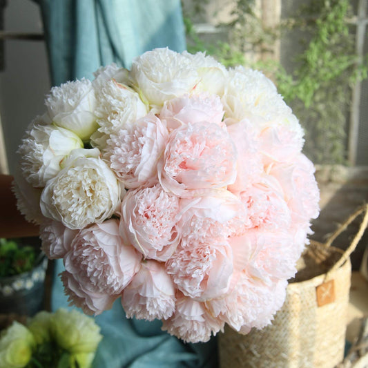 Youyouhuan Artificial Peony Bouquet - Stunning Silk Flowers for Events