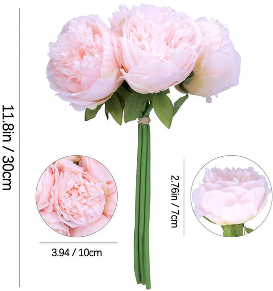Youyouhuan Artificial Peony Bouquet - Stunning Silk Flowers for Events