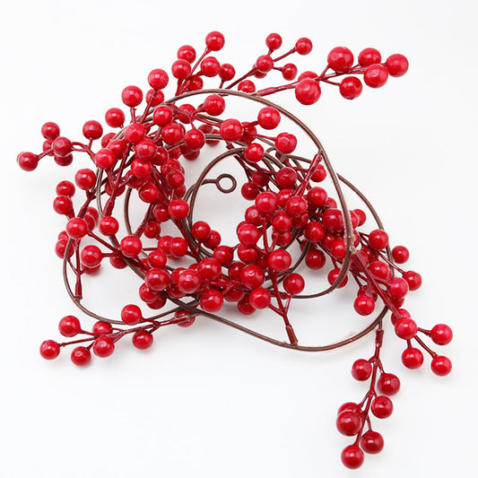 RIBBON HOUSE Simulated Red Berry Artificial Flower for Home Decoration