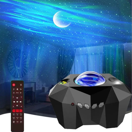 NEW Galaxy Projector Lamp Starry Sky LED Night Light For Home Bedroom Room Decor Children's Gift Projection Table Desk Lamps