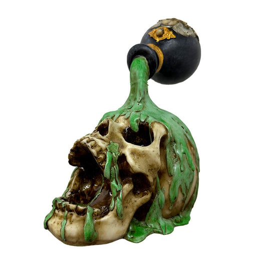 Screaming Skull with Green Potion