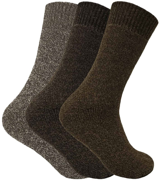 3 Pairs Mens Thermal Boot Socks