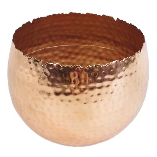 Curved Planters Hand Finished - Choice of Colours & Designs - Gold Copper Silver - Choice of Designs -