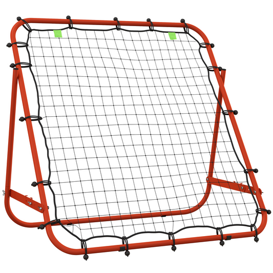 HOMCOM Rebounder Net Kids Adults Football Training Aid Adjustable