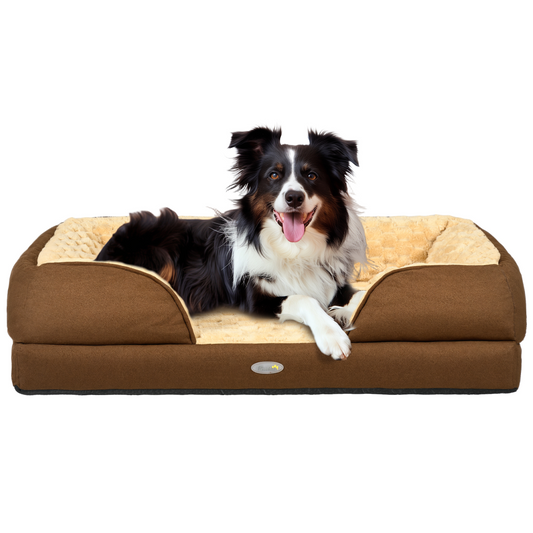 PawHut Dog Bed Calming Pet Bed Dog Mattress for Small Dogs
