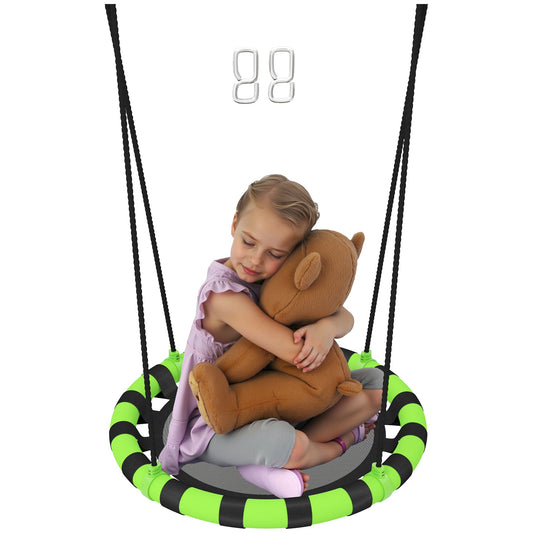 AIYAPLAY Kid Nest Swing Seat, 60cm Diameter Round Saucer Swing Set