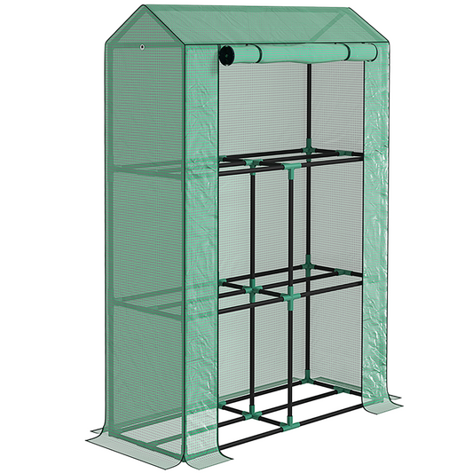 Garden Plant Greenhouse - Weatherproof Protection & Organising Shelves