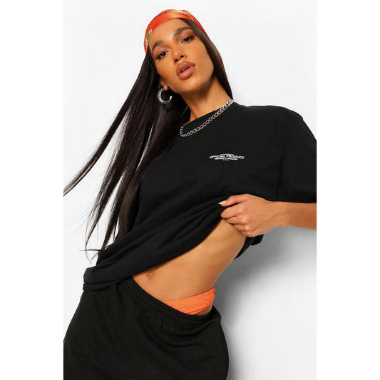 Ladies Oversized Limited Edition Short Sleeves T Shirt Top