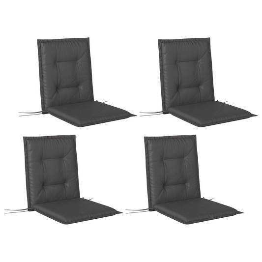 Outsunny Set of 4 Garden Chair Cushions, Outdoor Seat Pads