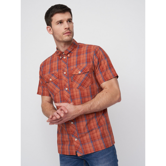 Femington Short Sleeve Shirt Red Check