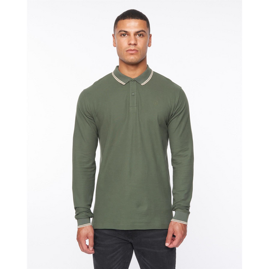 Roxberry Long Sleeve Polo Forest Green