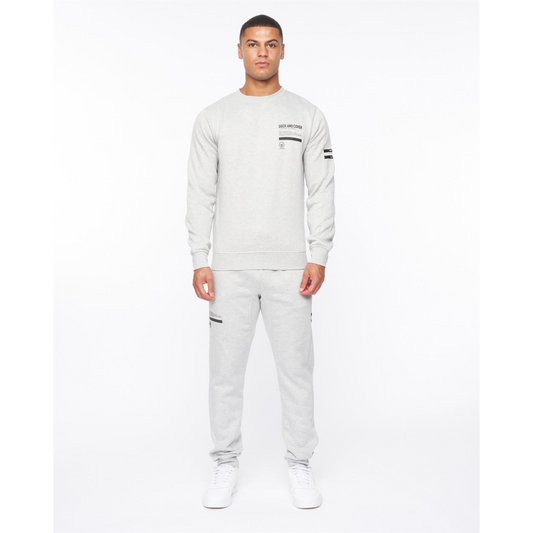 Jennerkins Crew Sweat & Joggers Set Grey Marl