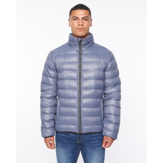 Shemmy Two Quilted Jacket Denim Blue