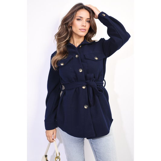 Belted Shacket