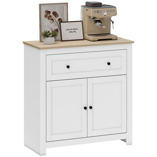 HOMCOM Sideboard Storage Cabinet with Adjustable Shelf, Drawer, Grey