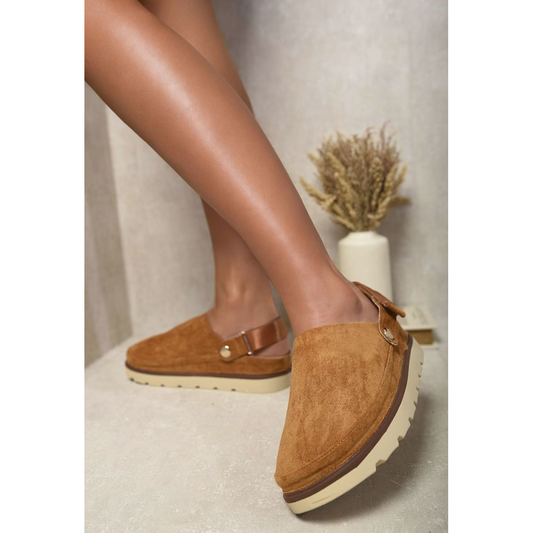 Slingback Closed Toe Sandals