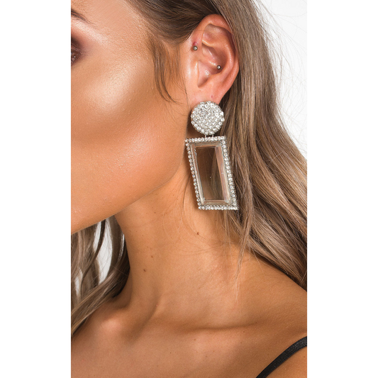Diamante Drop Earrings
