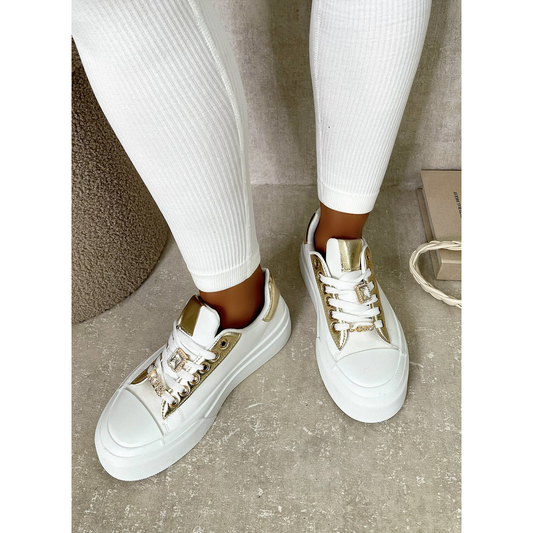 Lace Up Love Platform Trainers