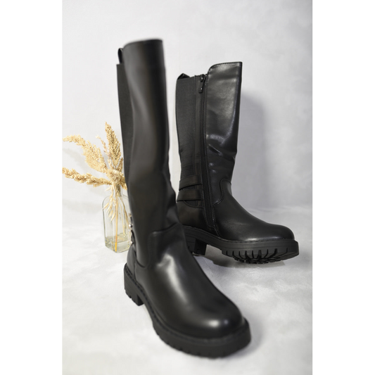 Double Buckle Kids Boots