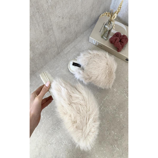 Fluffy Faux Fur Slippers