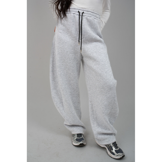 Drawstring Elastic Wide Leg Jogger