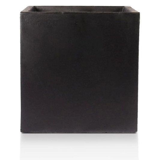 IDEALIST Lite Contemporary Flower Box Square Garden Planter, Faux Lead Concrete Outdoor Large Plant Pot H40 L40 W40 cm, 65L