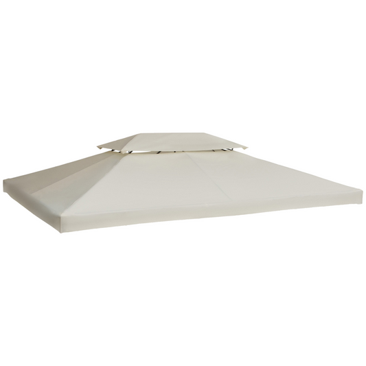3x4m Gazebo Replacement Roof Canopy 2 Tier Top UV Cover Sun Awning Shelters