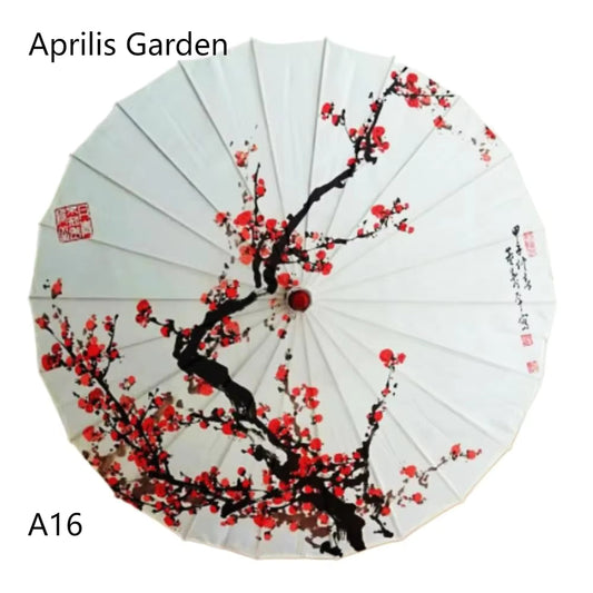 Cherry Blossom Umbrella - Stylish Silk Design for Sun and Rain Protection