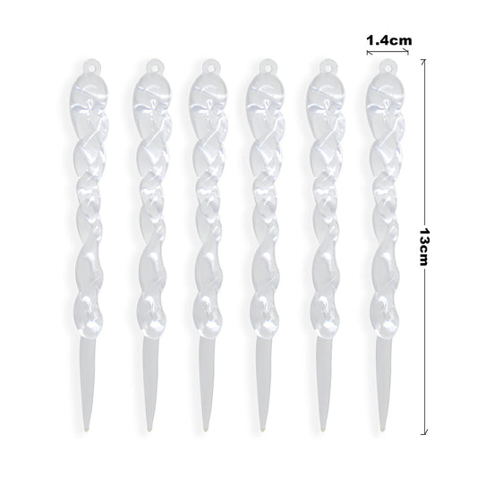 Christmas Icicles - Reusable Plastic Decoration for Festive Atmosphere