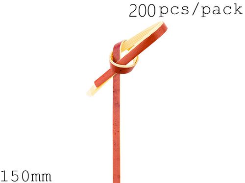 GrandFlavor Bamboo Knotted Skewers - Eco-Friendly Catering Accessory