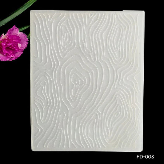 AZSG White Embossing Folder for DIY Projects - High Quality Plastic Craft Tool