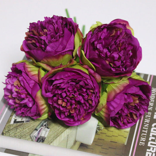 Youyouhuan Artificial Peony Bouquet - Stunning Silk Flowers for Events