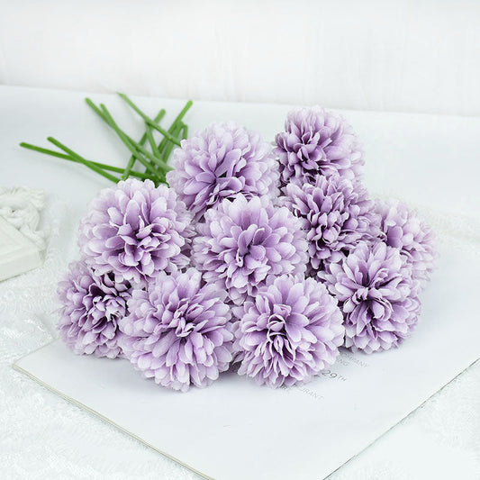ZQNYCY Artificial Hydrangea Bouquets - Elegant Silk Flower Arrangement