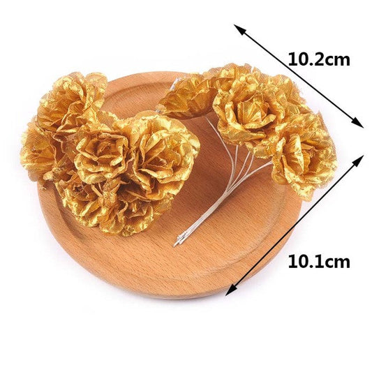 Mini Silk Flower Bouquet - Decorative Gift Box & Wreath Supplies