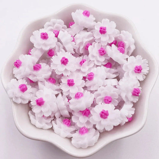 Toiewy Eco-Friendly Flower Snap Buttons - 30pcs Resin Crafting Essentials