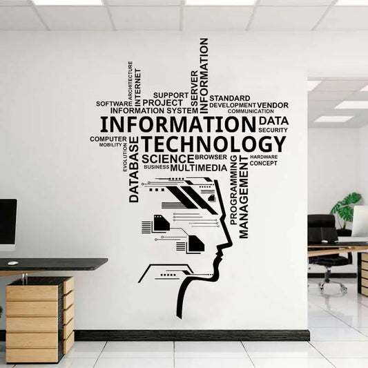WILOWHKY Waterproof Vinyl Wall Stickers for Modern Home Decoration